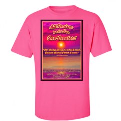 Unisex Ultra Cotton Safety Neon Crewneck Tee