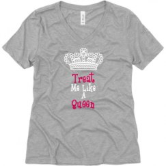 Ladies Relaxed Fit V-Neck Tee