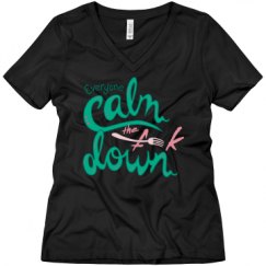 Ladies Relaxed Fit V-Neck Tee