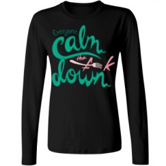 Ladies Relaxed Fit Basic Long Sleeve Tee