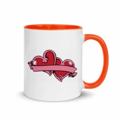 11oz Ceramic Mug with Color Inside