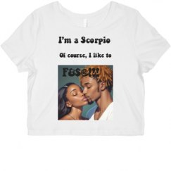 Ladies Slim Fit Crop Top Tee