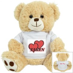 Red Hearts Plush Tiger