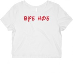 Ladies Slim Fit Crop Top Tee