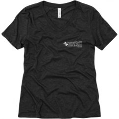 Ladies Relaxed Fit Super Soft Triblend V-Neck Tee