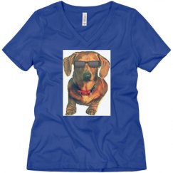 Ladies Relaxed Fit V-Neck Tee