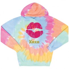 Unisex Tie-Dye Fleece Hoodie