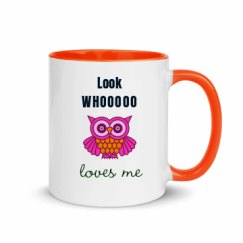 11oz Ceramic Mug with Color Inside