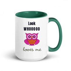 15oz Ceramic Mug with Color Inside