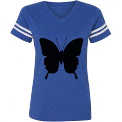 Ladies Relaxed Fit Vintage Sports Tee