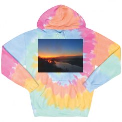 Unisex Tie-Dye Fleece Hoodie