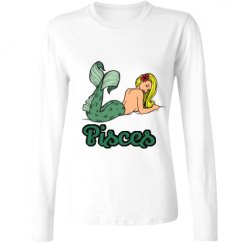 Ladies Relaxed Fit Basic Long Sleeve Tee