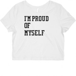 Ladies Slim Fit Crop Top Tee