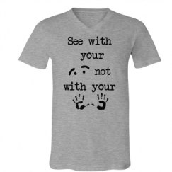 Unisex V-Neck Jersey Tee