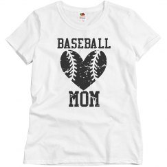 Baseball Mom Heart