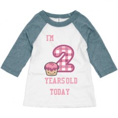 Toddler 3/4 Sleeve Raglan Tee