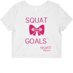 Ladies Slim Fit Crop Top Tee