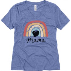 Ladies Relaxed Fit Super Soft Triblend V-Neck Tee