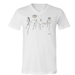 Unisex V-Neck Jersey Tee