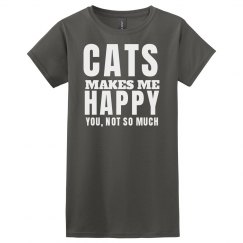 Cats make me happy