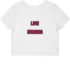 Ladies Slim Fit Crop Top Tee