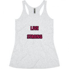 Ladies Slim Fit Super Soft Racerback Triblend Tank