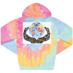Unisex Tie-Dye Fleece Hoodie