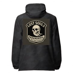 Lost Souls Lightweight Hoodie Black Camo Windbreaker