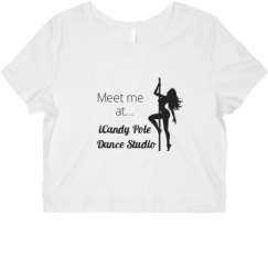 Ladies Slim Fit Crop Top Tee