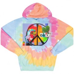 Unisex Tie-Dye Fleece Hoodie