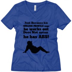 Ladies Relaxed Fit V-Neck Tee