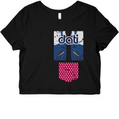 Ladies Slim Fit Crop Top Tee