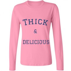 Ladies Relaxed Fit Basic Long Sleeve Tee