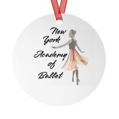 Metal Round Christmas Ornament