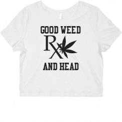 Ladies Slim Fit Crop Top Tee