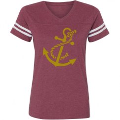 Ladies Relaxed Fit Vintage Sports Tee