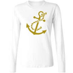 Ladies Relaxed Fit Basic Long Sleeve Tee