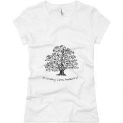 Ladies Slim Fit Basic Promo Jersey Tee