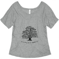 Ladies Flowy Slouchy Tee