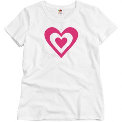 Pink heart top