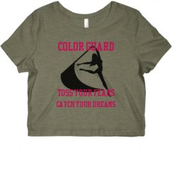 Ladies Slim Fit Crop Top Tee