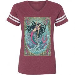 Ladies Relaxed Fit Vintage Sports Tee