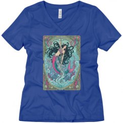 Ladies Relaxed Fit V-Neck Tee