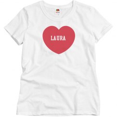 Red Heart Tshirt Girls