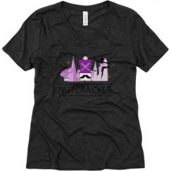 Ladies Relaxed Fit Super Soft Triblend V-Neck Tee