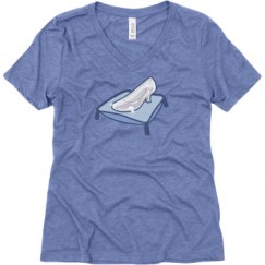 Ladies Relaxed Fit Super Soft Triblend V-Neck Tee