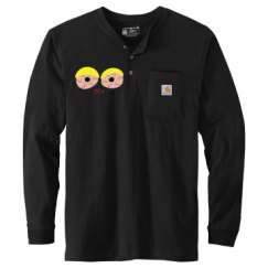 Unisex Carhartt Long Sleeve Henley Tee 