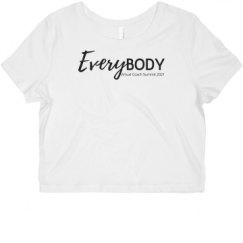 Ladies Slim Fit Crop Top Tee