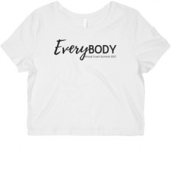 Ladies Slim Fit Crop Top Tee