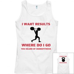 DONDIFITNESS LADIES SLIM FIT TANK TOP